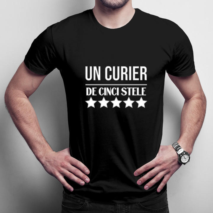 Un curier de cinci stele -  tricou pentru bărbați cu imprimeu