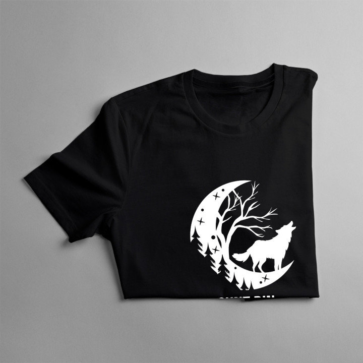 Sunt din pădure -  tricou pentru bărbați cu imprimeu