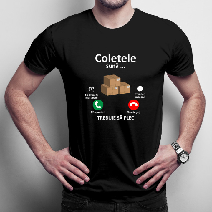 Sunt din pădure -  tricou pentru bărbați cu imprimeu