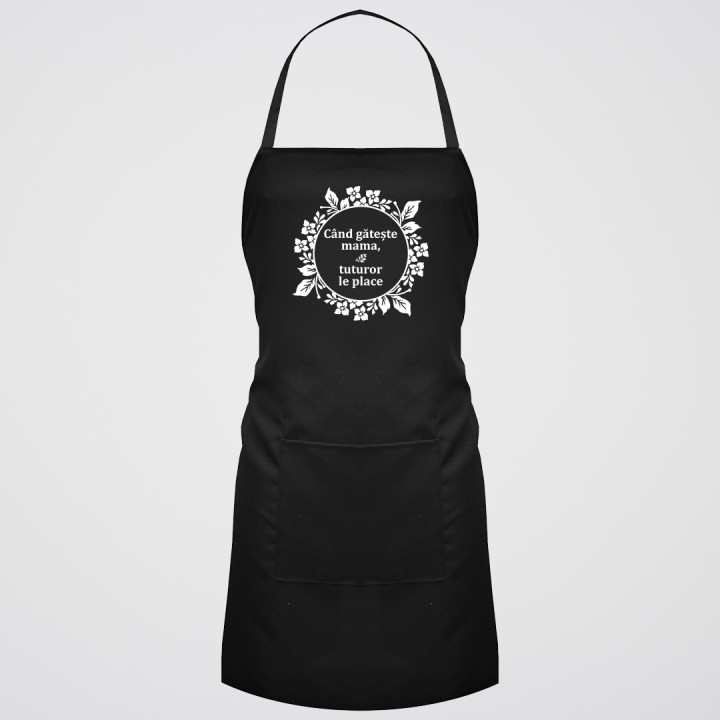 Set pentru mama - şorţ, tabla de tocat, spatula pentru bucatarie