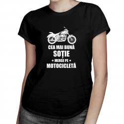 Născută pentru a conduce o motocicletă, forțată să lucreze - tricou pentru femei cu imprimeu