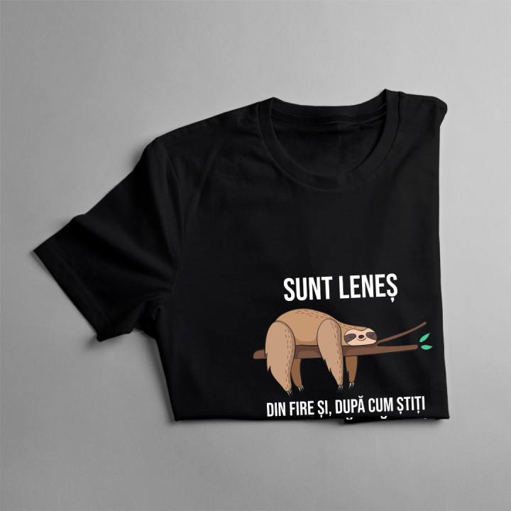 Sunt leneș din fire și, după cum știți -  tricou pentru bărbați cu imprimeu