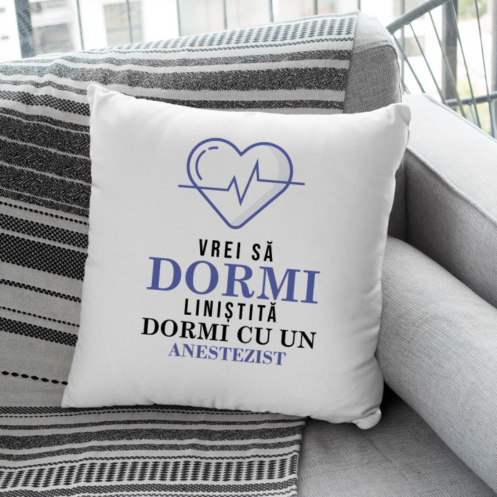 Vrei să dormi liniștită? Dormi cu un anestezist - pernă