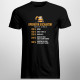 Operator excavator tarif orar - procentaj - tricou pentru bărbați cu imprimeu