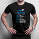 Instalator tarif orar - procentaj - tricou pentru bărbați cu imprimeu