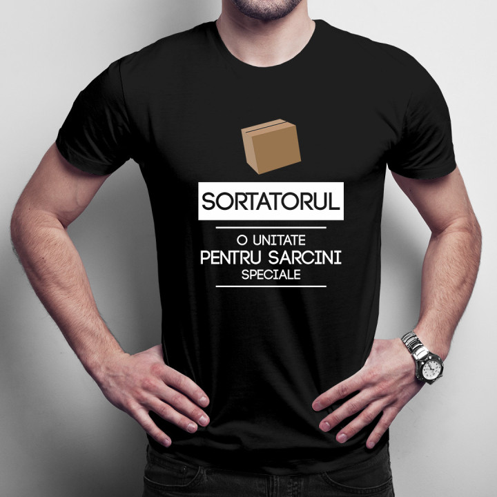 Sortatorul - o unitate pentru sarcini speciale -  tricou pentru bărbați cu imprimeu