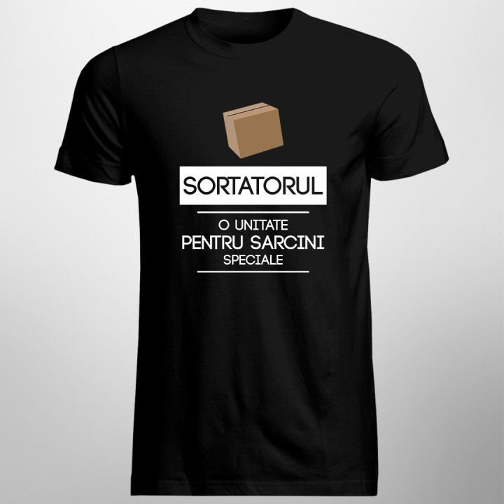 Sortatorul - o unitate pentru sarcini speciale -  tricou pentru bărbați cu imprimeu