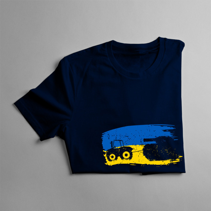 Tractor trăgând tanc - T-shirt pentru femei cu imprimeu
