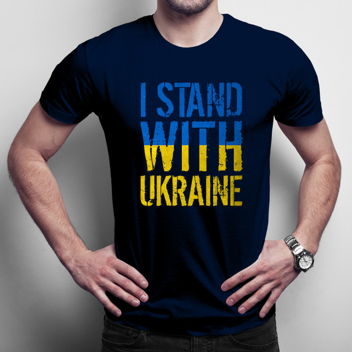 I stand with Ukraine -  tricou pentru bărbați cu imprimeu