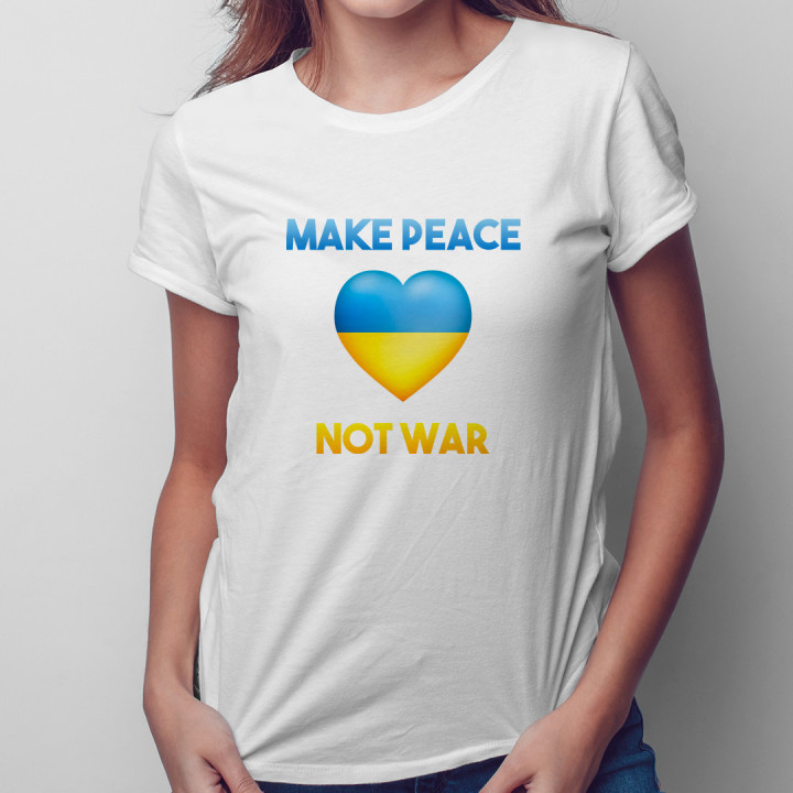 Make peace not war - T-shirt pentru femei cu imprimeu