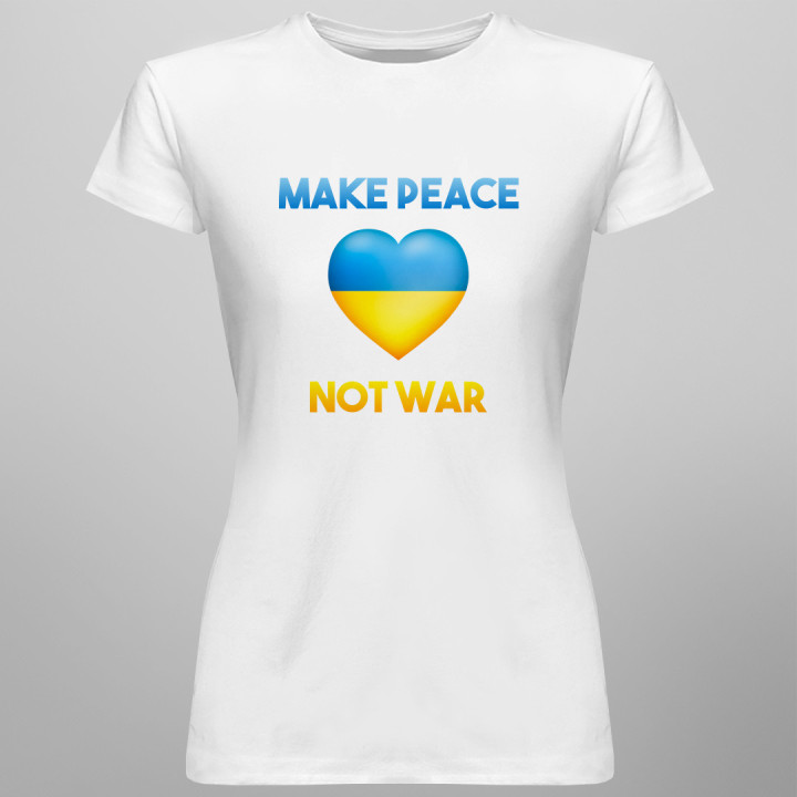Make peace not war - T-shirt pentru femei cu imprimeu