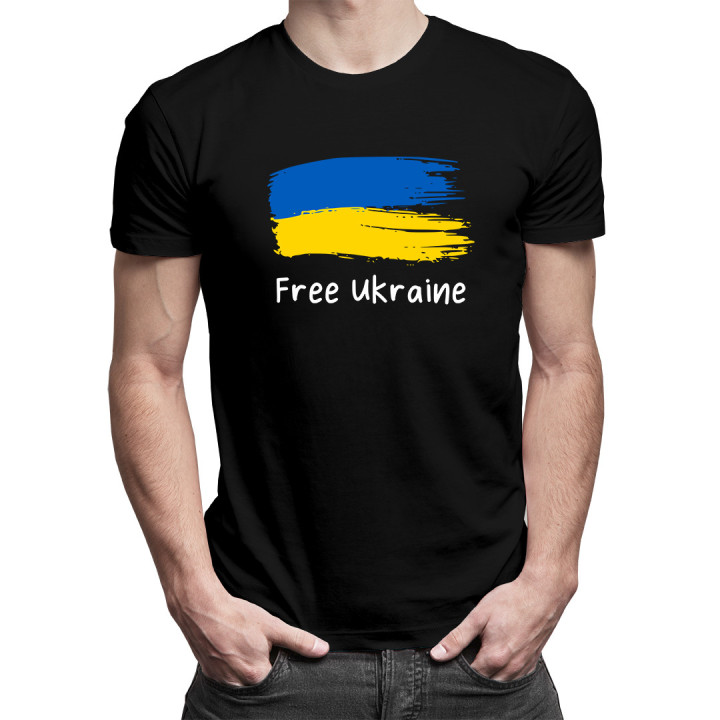 Free Ukraine -  tricou pentru bărbați cu imprimeu