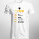 Electrician - tarif orar: 100% minim - T-shirt pentru bărbați cu imprimeu