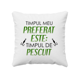 Timpul meu preferat este: timpul de pescuit - pernă