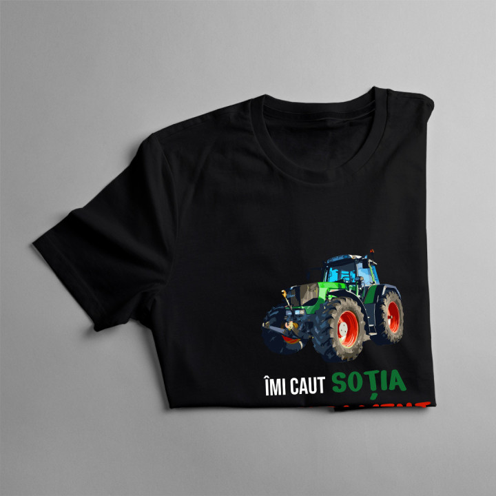 Îmi caut soția, am echipament mare - tricou pentru bărbați cu imprimeu