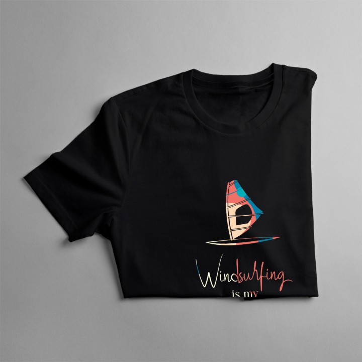 Windsurfing is my break from reality  - tricou pentru femei cu imprimeu