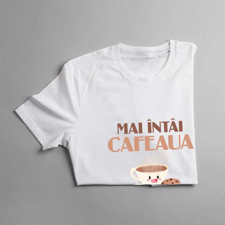 Mai întâi cafeaua, apoi taxele - T-shirt pentru femei cu imprimeu