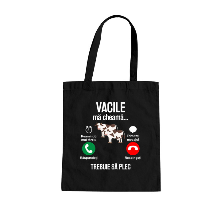 Vacile mă cheamă trebuie să plec - Geantă cu imprimeu