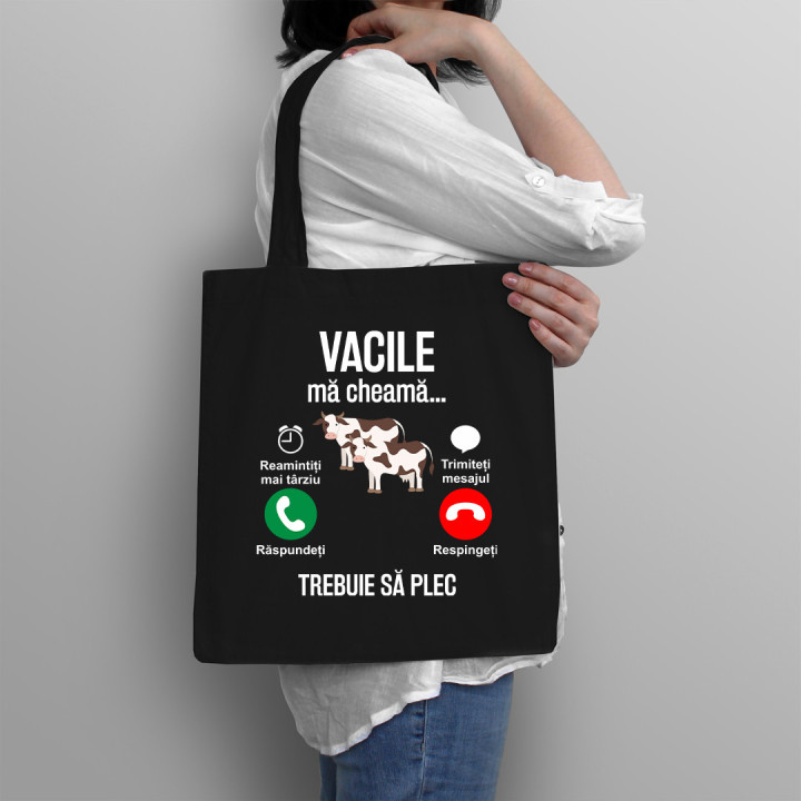 Vacile mă cheamă trebuie să plec - Geantă cu imprimeu