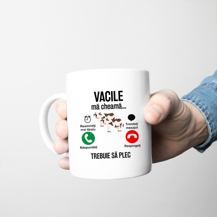 Vacile mă cheamă trebuie să plec - cană