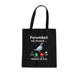 Porumbeii mă cheamă, trebuie să plec - Geantă cu imprimeu
