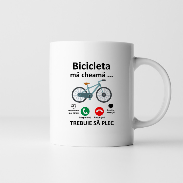 Bicicleta mă cheamă - trebuie să plec - cană