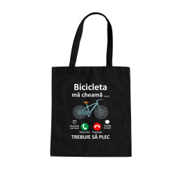 Bicicleta mă cheamă - trebuie să plec - Geantă cu imprimeu