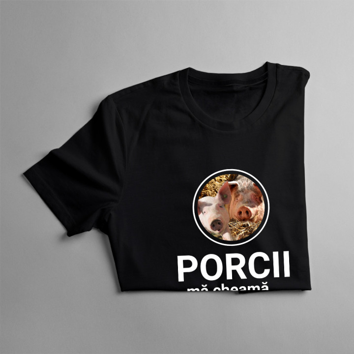 Porcii mă cheamă, trebuie să plec - tricou pentru bărbați cu imprimeu