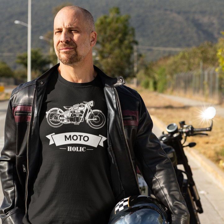 Motoholic - tricou pentru bărbați cu imprimeu