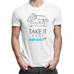 Take it easy - tricou pentru bărbați cu imprimeu