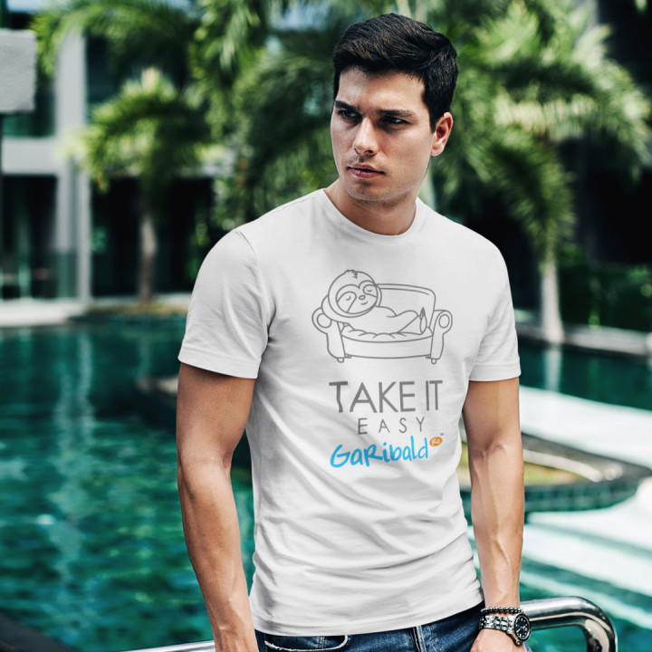 Take it easy - T-shirt pentru bărbați cu imprimeu
