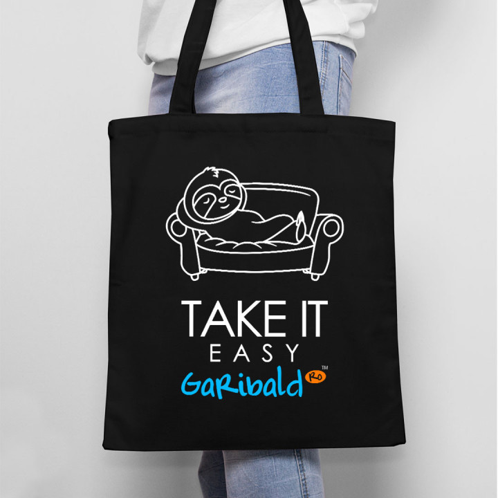 Take it easy - Geantă cu imprimeu