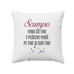 Scumpo, fiind cu tine e plăcere pură pe tine și sub tine v2 - pernă