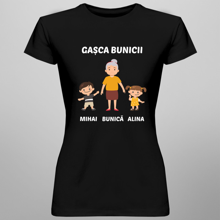 Gașca bunicii - tricou pentru femei cu imprimeu - produs personalizat