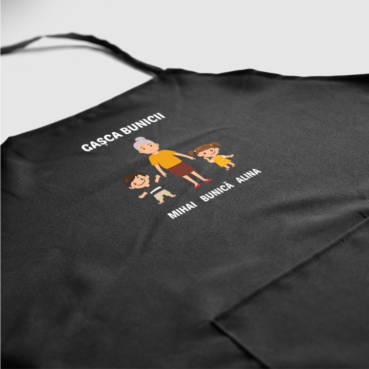 Gașca bunicii - şorţ - produs personalizat