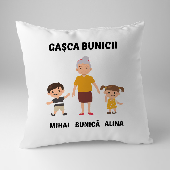 Gașca bunicii - pernă - produs personalizat