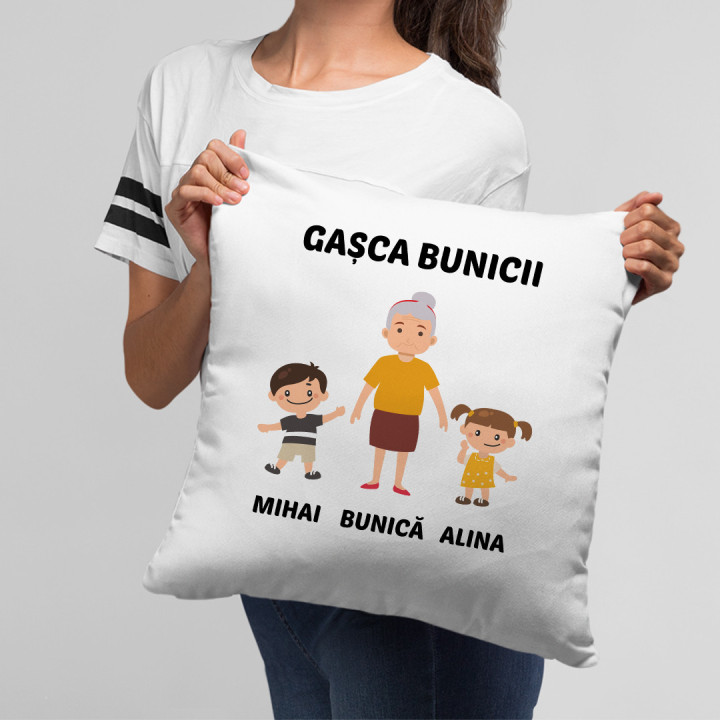 Gașca bunicii - pernă - produs personalizat