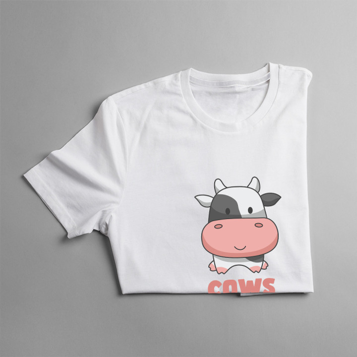 Cows make me happy - tricou pentru bărbați cu imprimeu