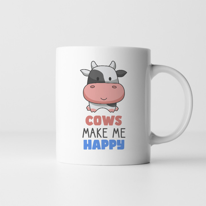 Cows make me happy  - cană