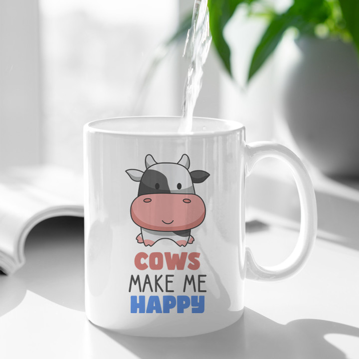Cows make me happy  - cană
