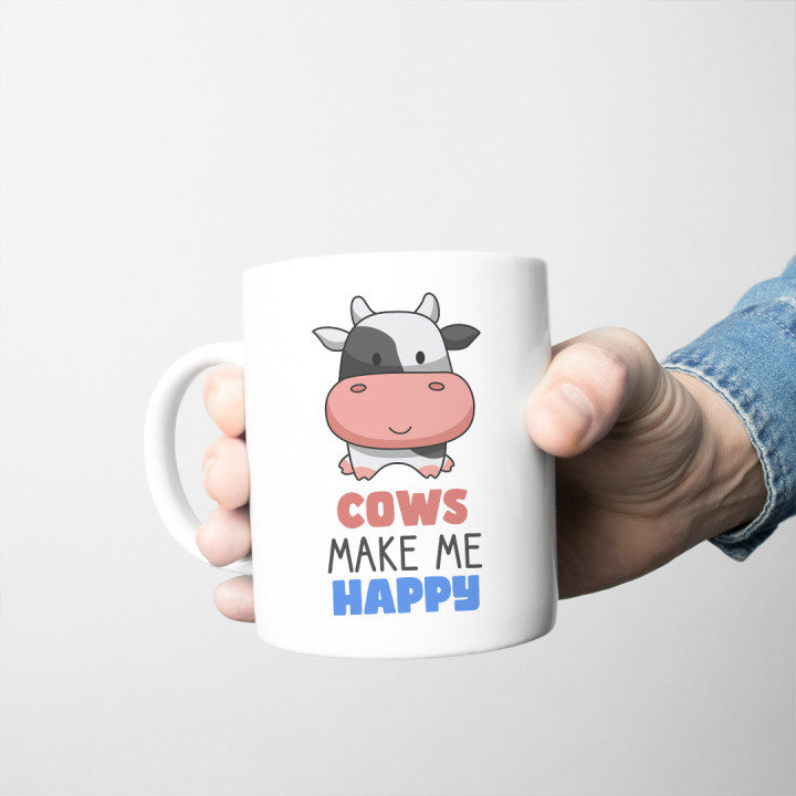 Cows make me happy  - cană