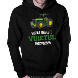 Muzica mea este vuietul tractorului - bluză bărbătească cu imprimeu