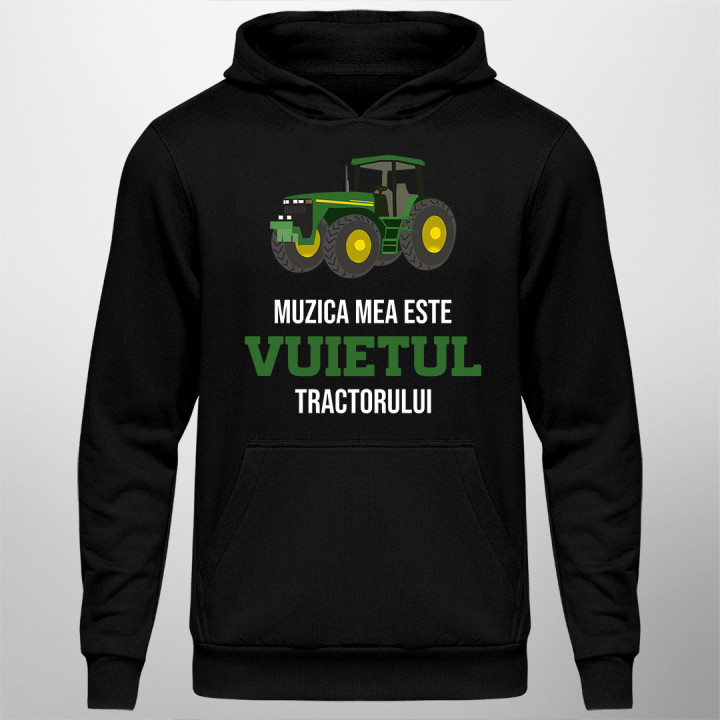 Muzica mea este vuietul tractorului - bluză bărbătească cu imprimeu