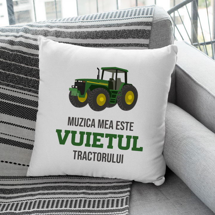 Muzica mea este vuietul tractorului - pernă
