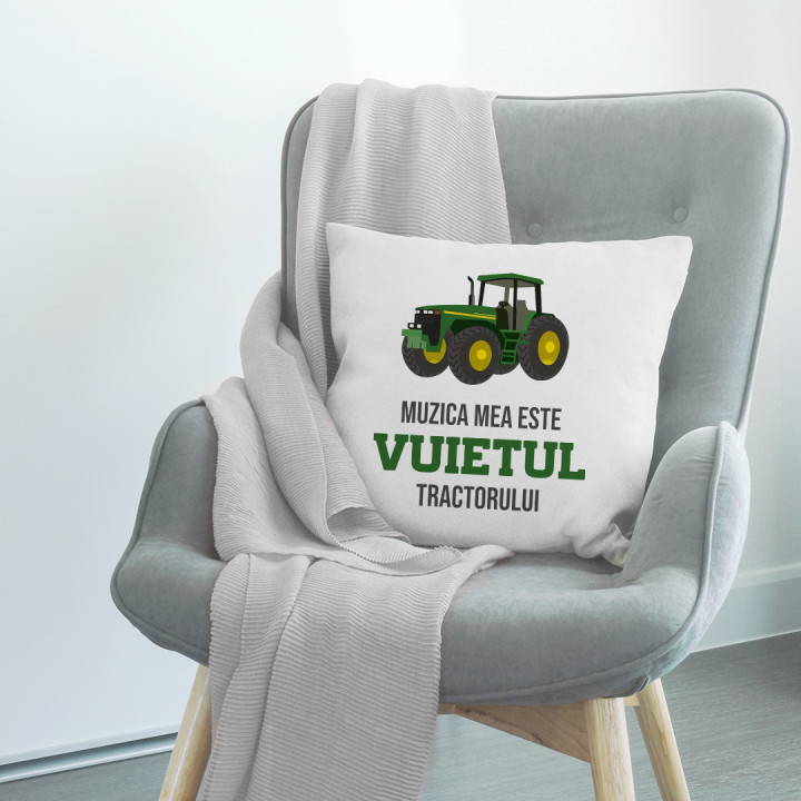 Muzica mea este vuietul tractorului - pernă