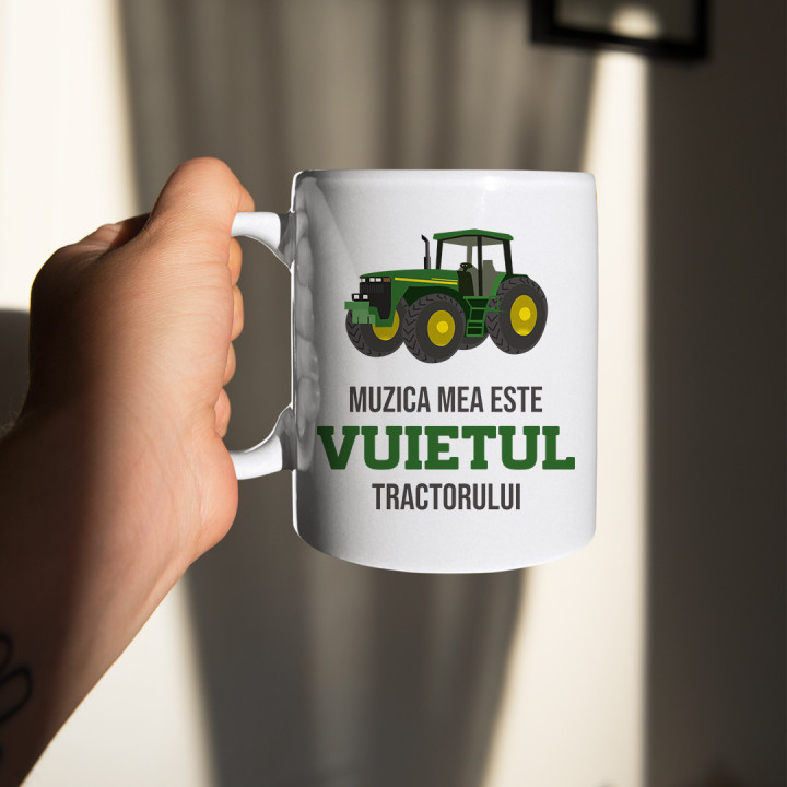 Muzica mea este vuietul tractorului  - cană