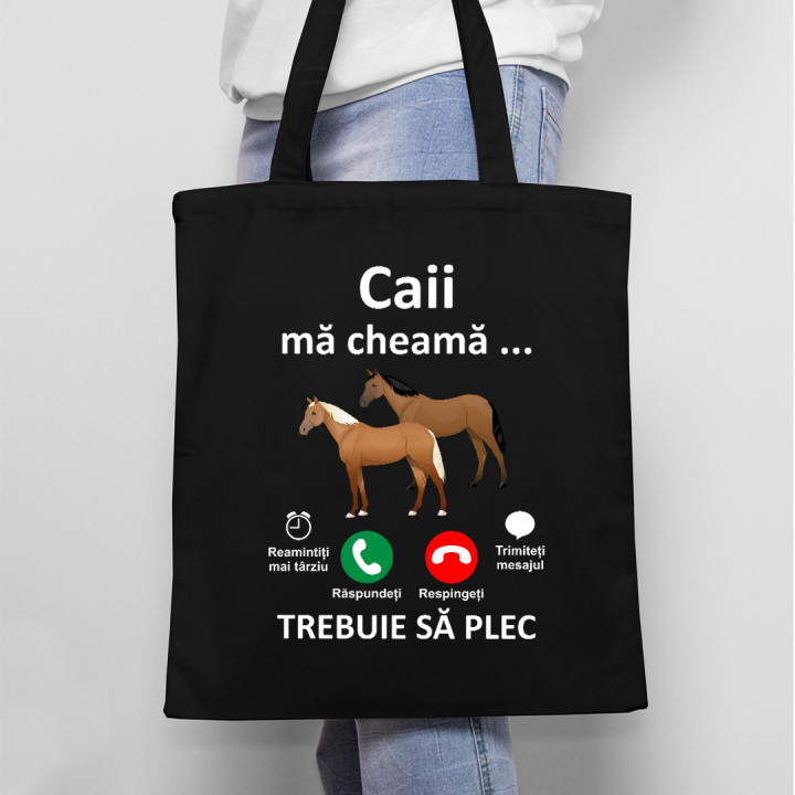Caii mă cheamă, trebuie să plec - Geantă cu imprimeu