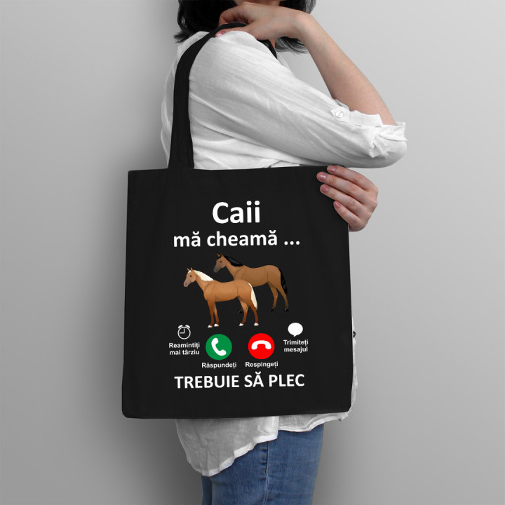 Caii mă cheamă, trebuie să plec - Geantă cu imprimeu