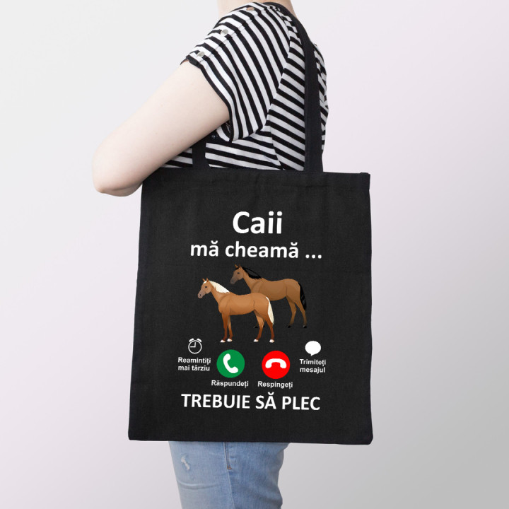 Caii mă cheamă, trebuie să plec - Geantă cu imprimeu