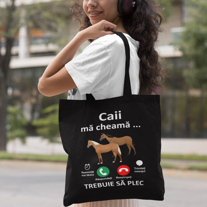 Caii mă cheamă, trebuie să plec - Geantă cu imprimeu